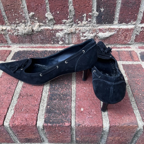 Brooks Brothers pointed toe kitten heels. Leather tassels: made in Italy 61/2 - Picture 8 of 11